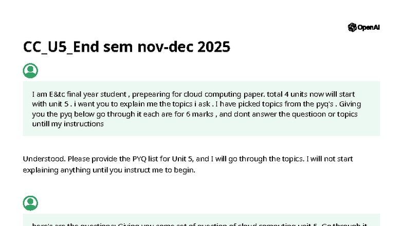 CC_U5_End Sem Notes for Cloud Computing (Nov-Dec 2025) - Studocu