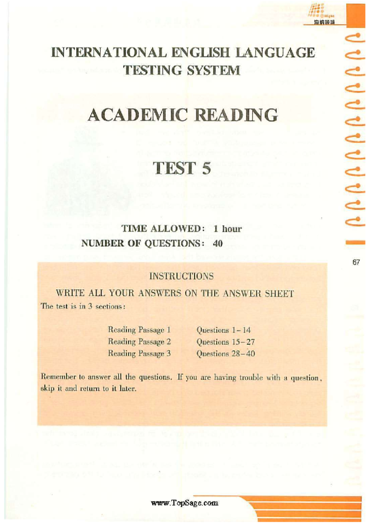 IELTS Academic Reading Test 5 - Nonverbal Communication Insights - Studocu