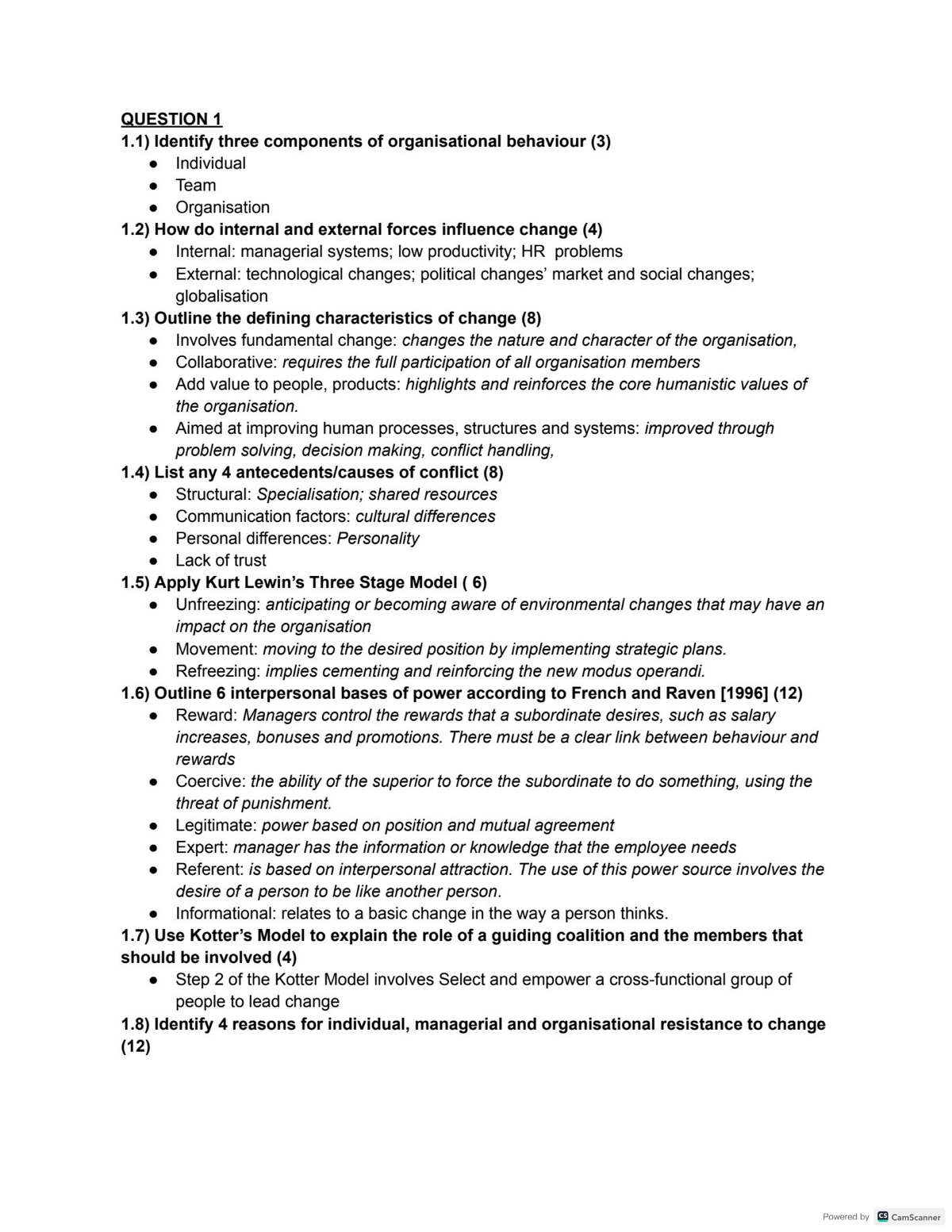 EORG 101: Key Concepts in Organisational Behaviour and Change ...