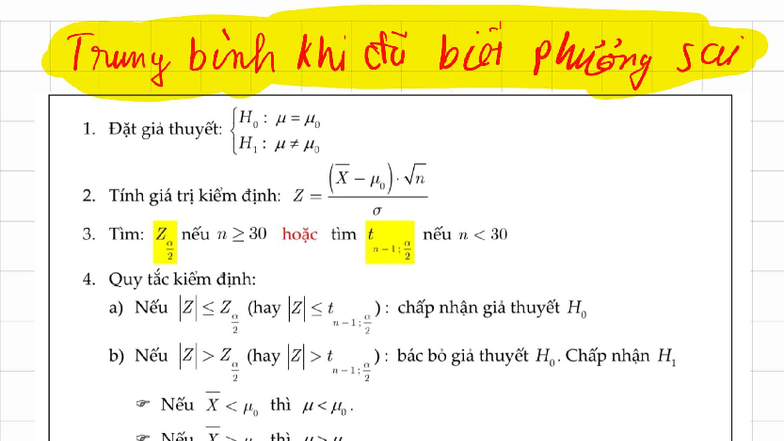 Notes on Statistical Hypothesis Testing: Course Code 251114 - Studocu