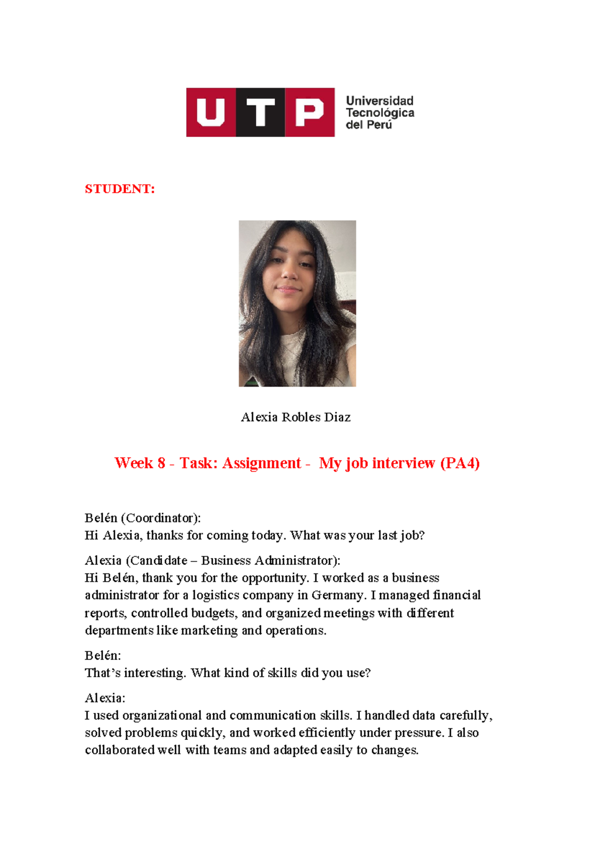 PA4: Week 8 Assignment - Job Interview Insights by Alexia Robles Diaz ...