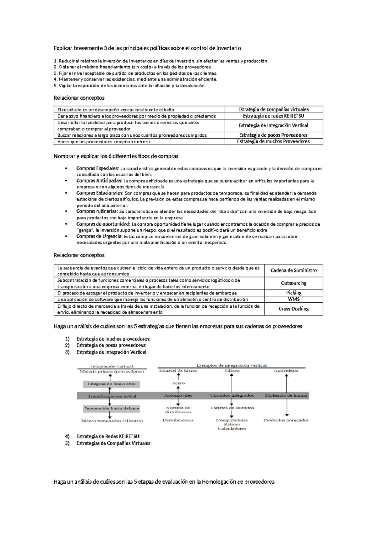 Examen Final de Logística: Estrategias y Control de Inventarios - Studocu