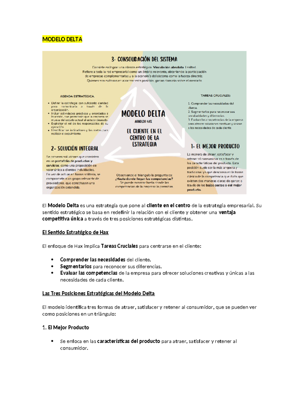 Modelo Delta: Estrategias Centradas en el Cliente y Cultura ...