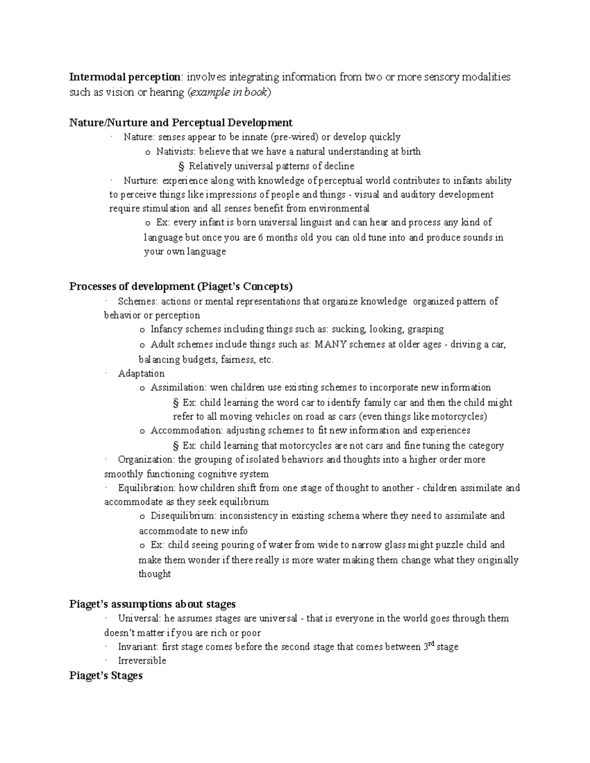 HDFS 4 - Notes on HDFS 202, Chapter 4 - Intermodal perception ...