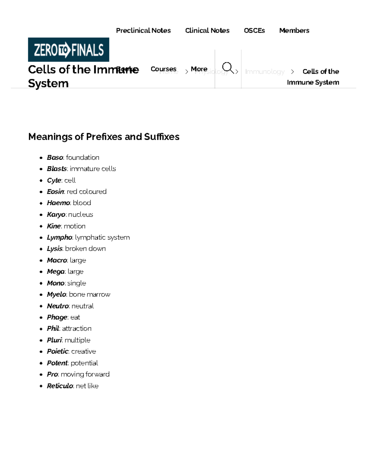 Week 5 - Immune System Cells Overview and Key Concepts - Studocu