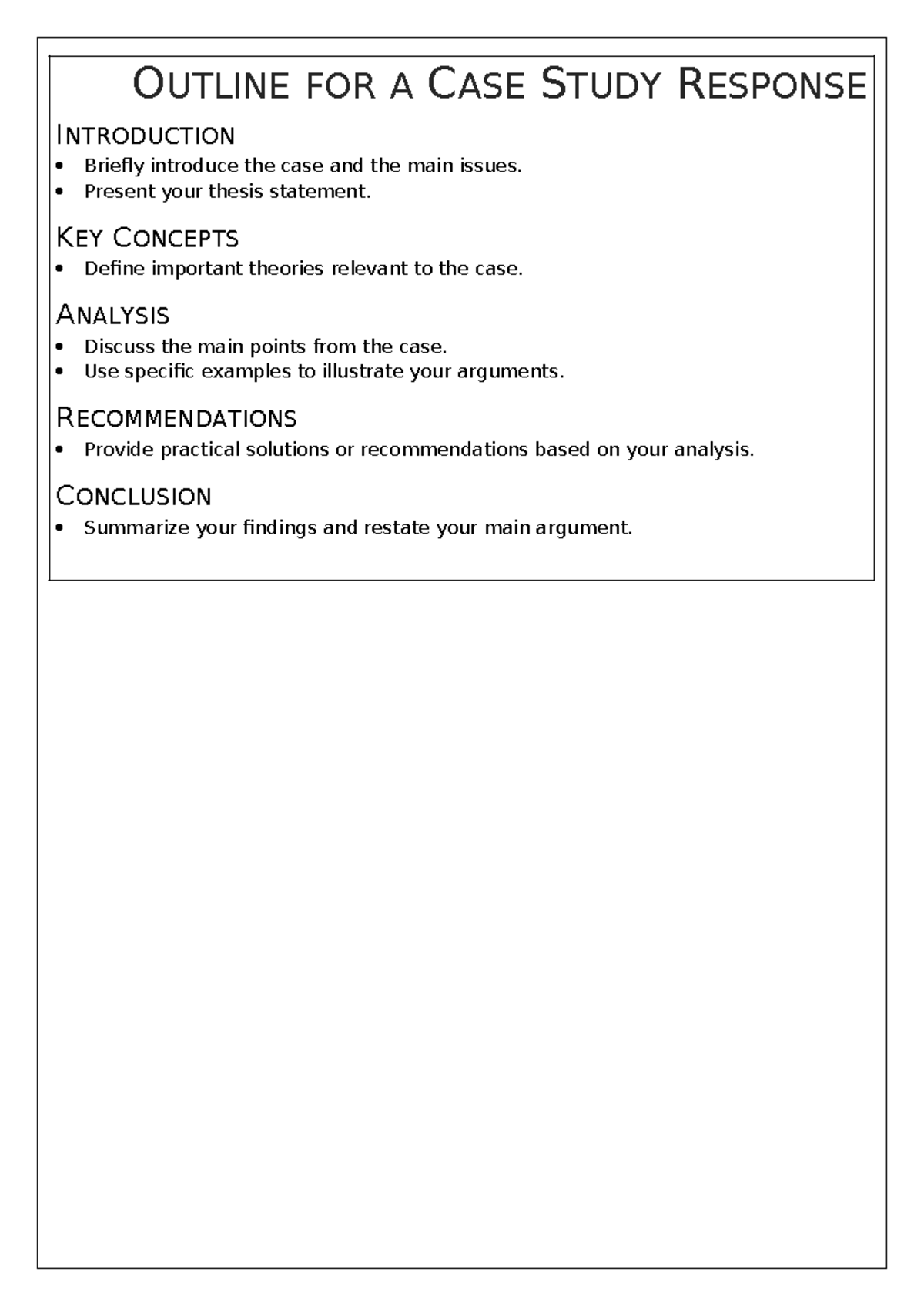 Case Study Response Outline: Strategies for Job Satisfaction at FedEx ...
