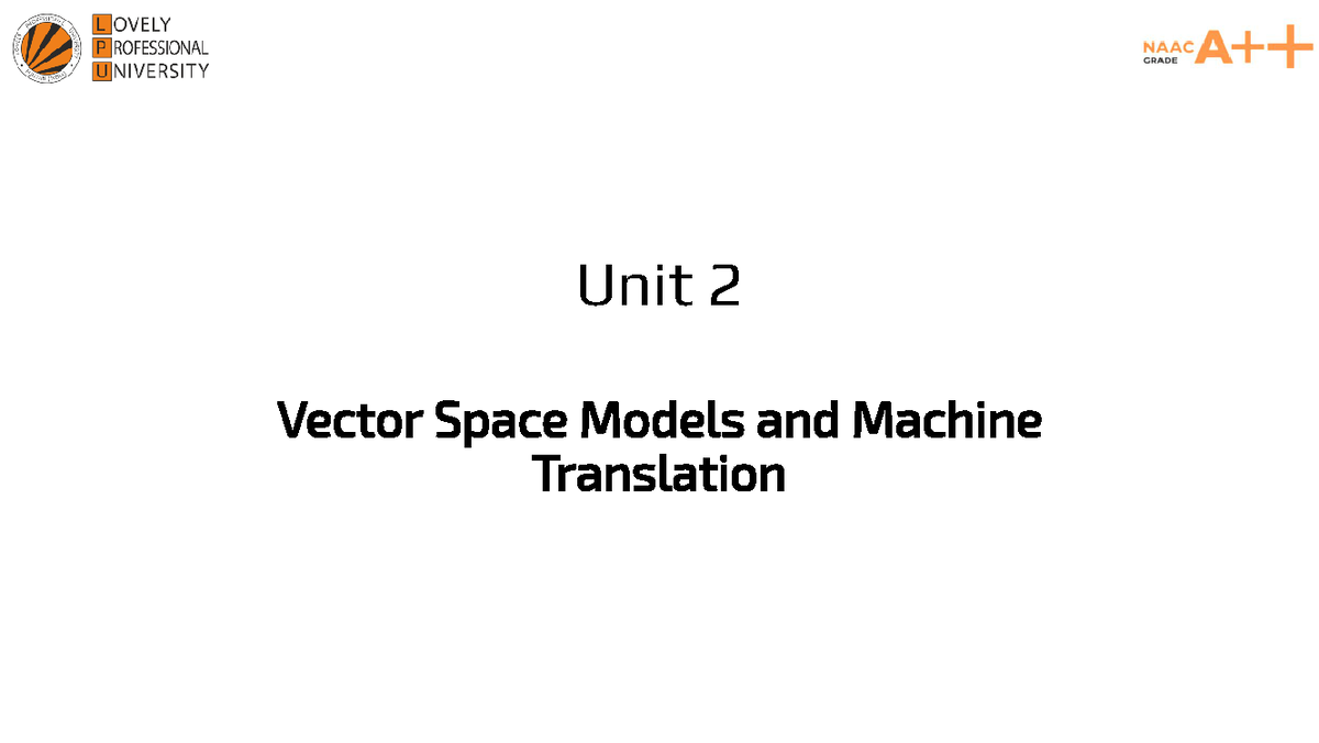 Unit 2 updated new - this is unit second ppt and notes - Unit 2 Vector ...