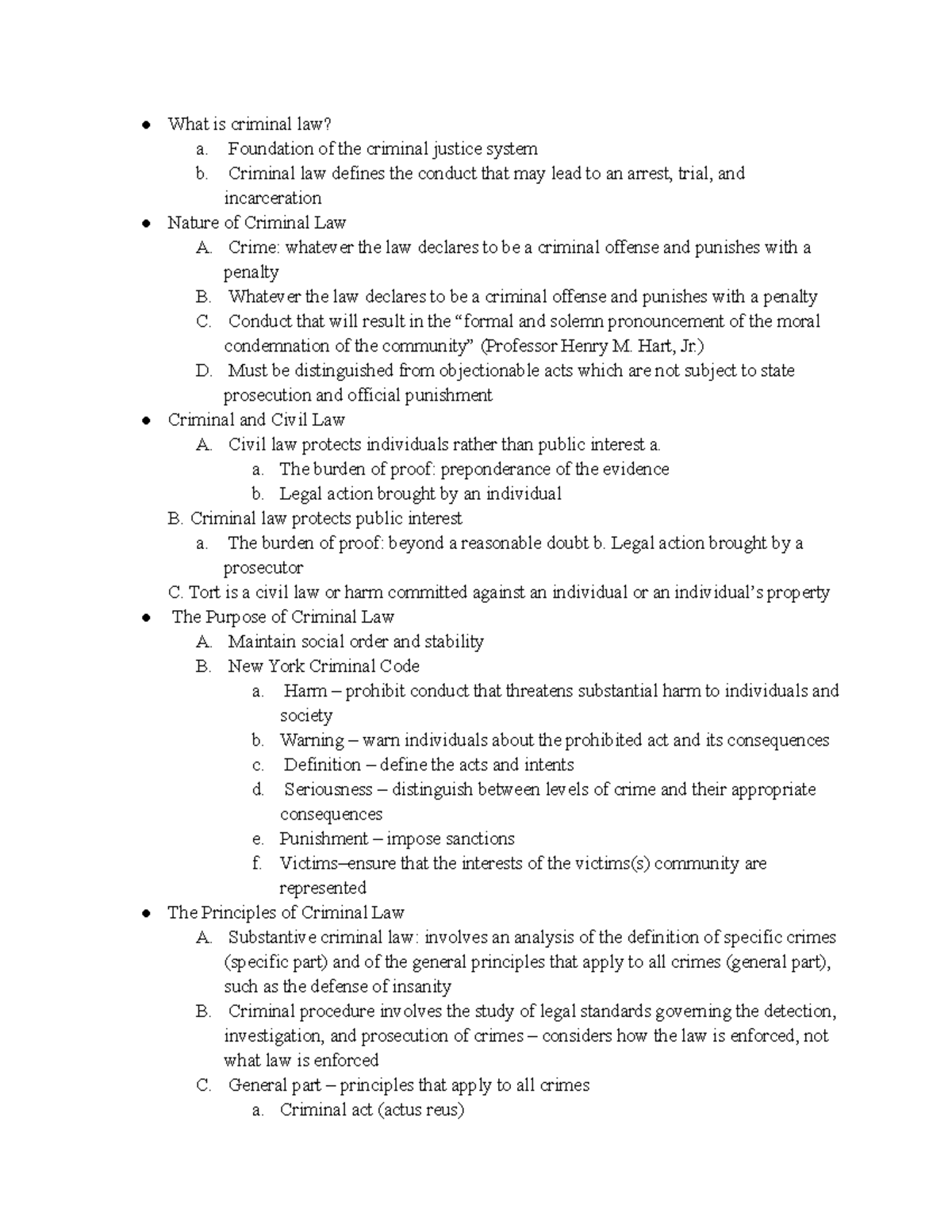 Criminal Law Essentials: Lippman Chapter 1 Notes and Insights - Studocu