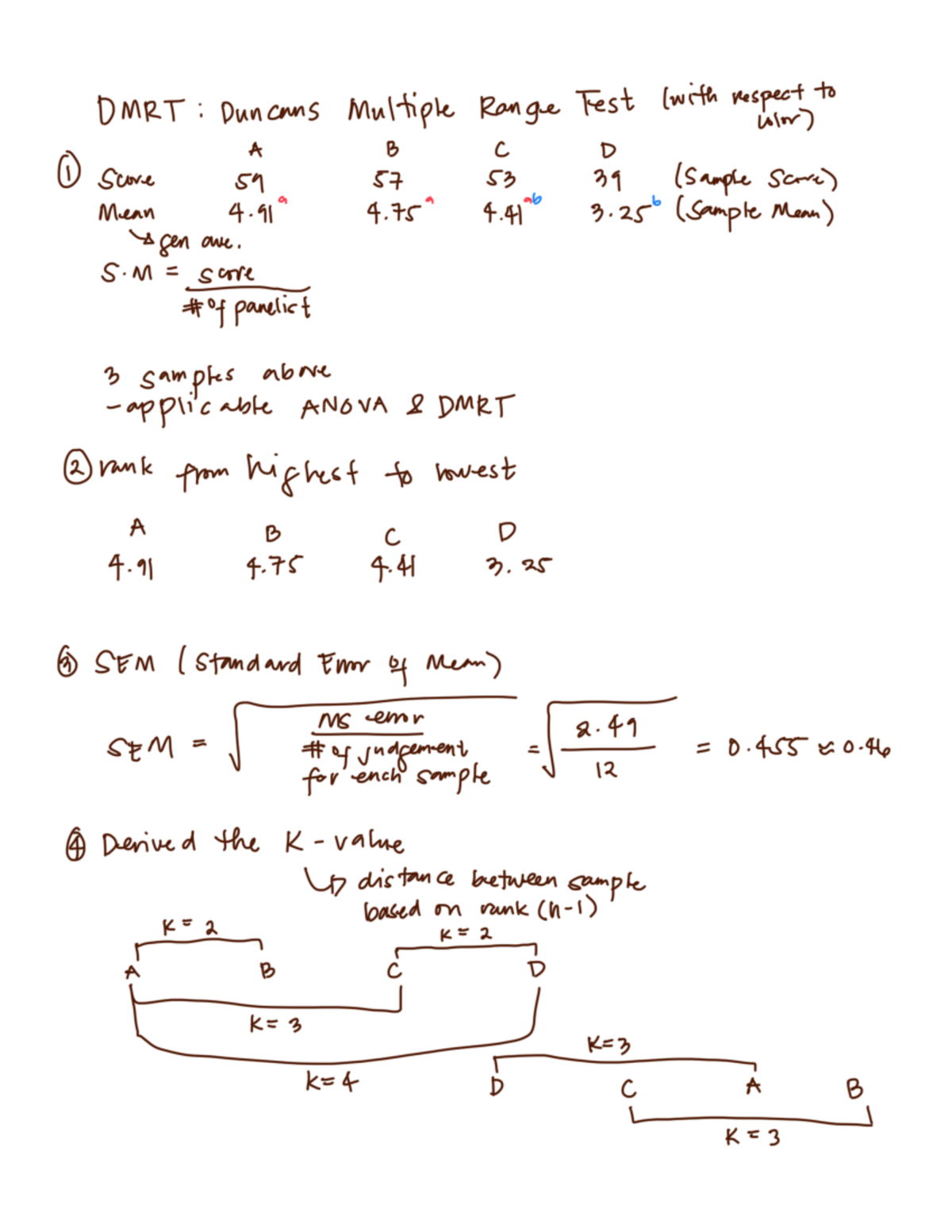DMRT: Duncan's Multiple Range Test Analysis and Results - Studocu