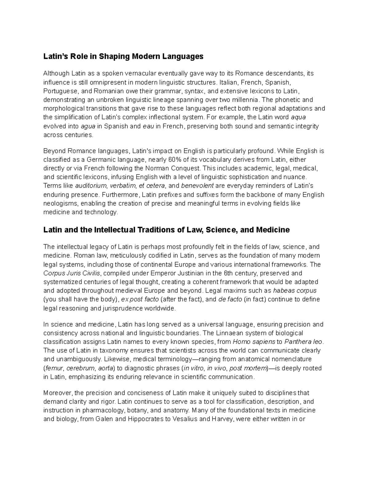Latin 50 - The Enduring Legacy and Evolution of the Latin Language ...