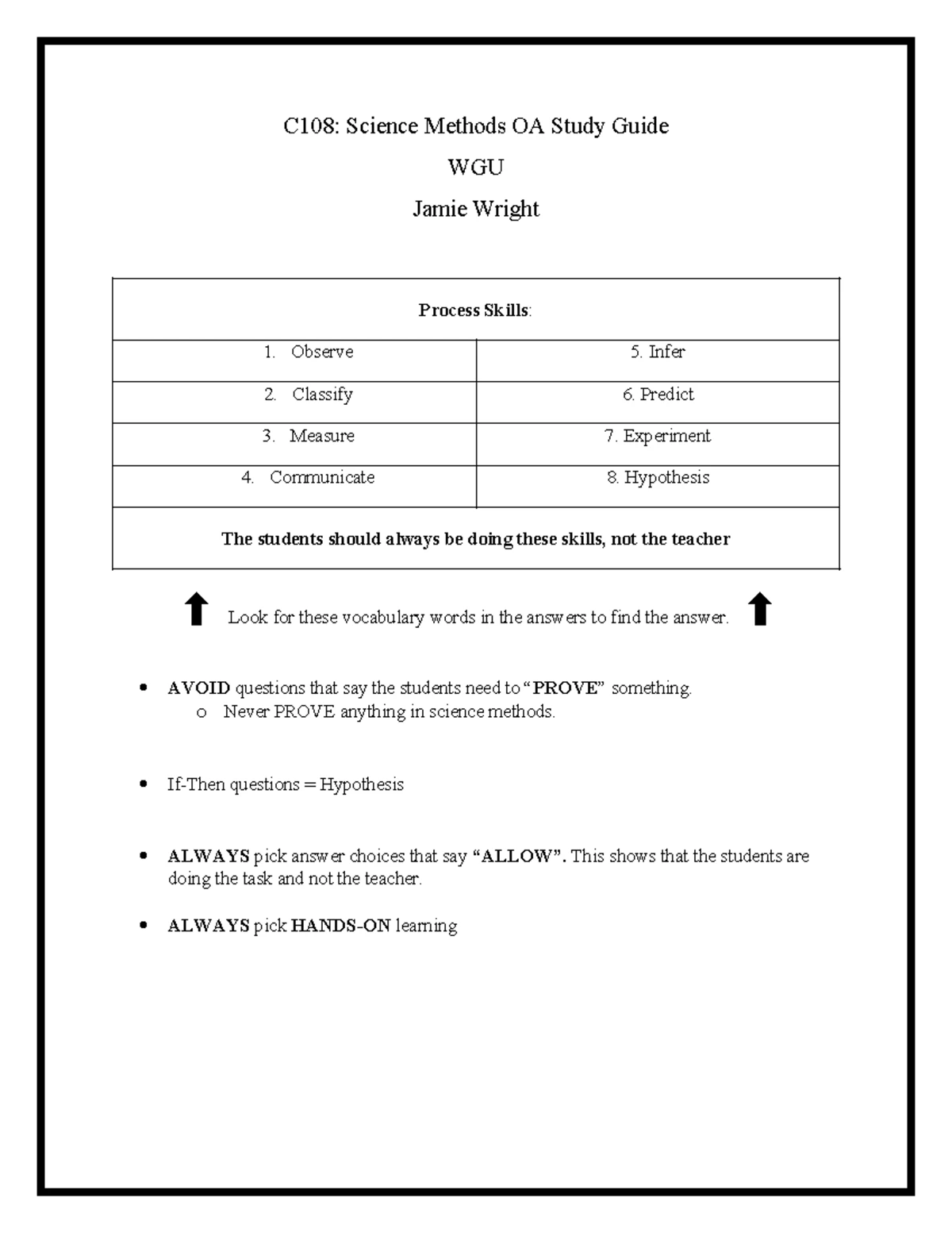 C108 Lesson Plan: Investigating Plant Growth in 2nd Grade - Studocu