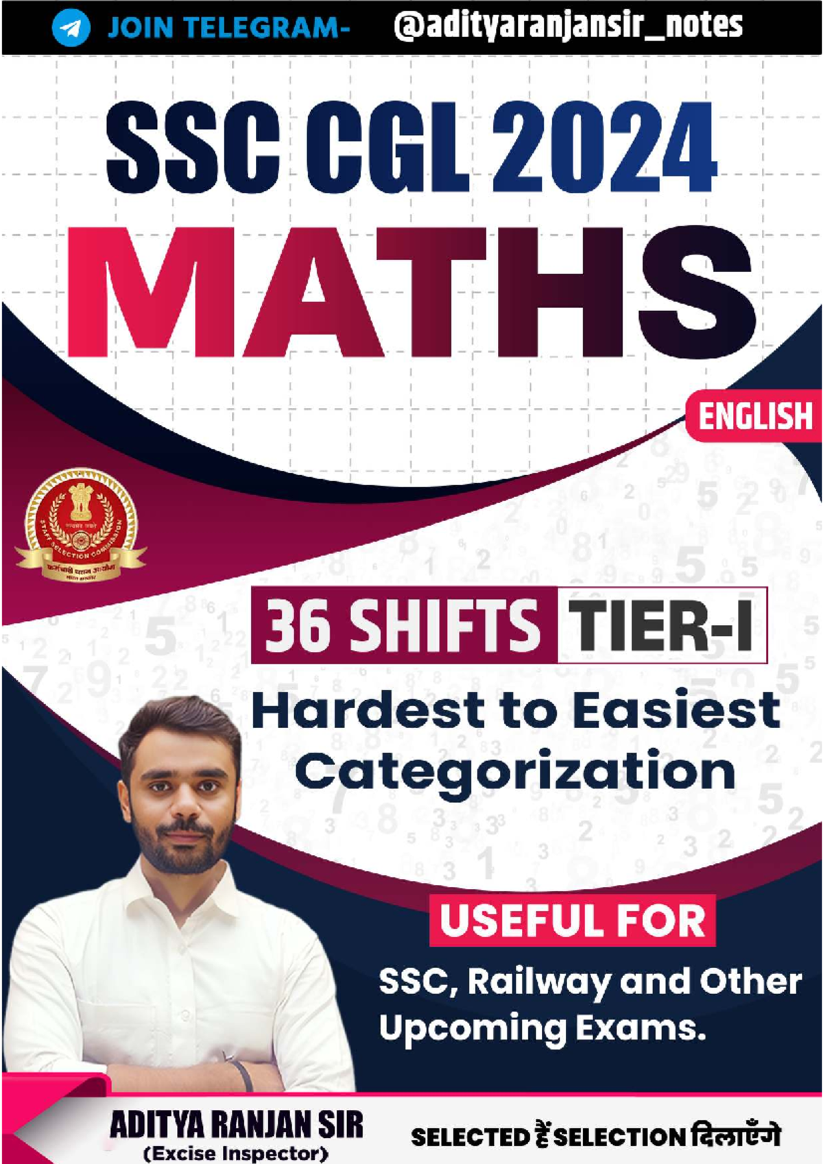 SSC CGL PRE 2024 Complete Mathematics Questions: Hard to Easy - Studocu