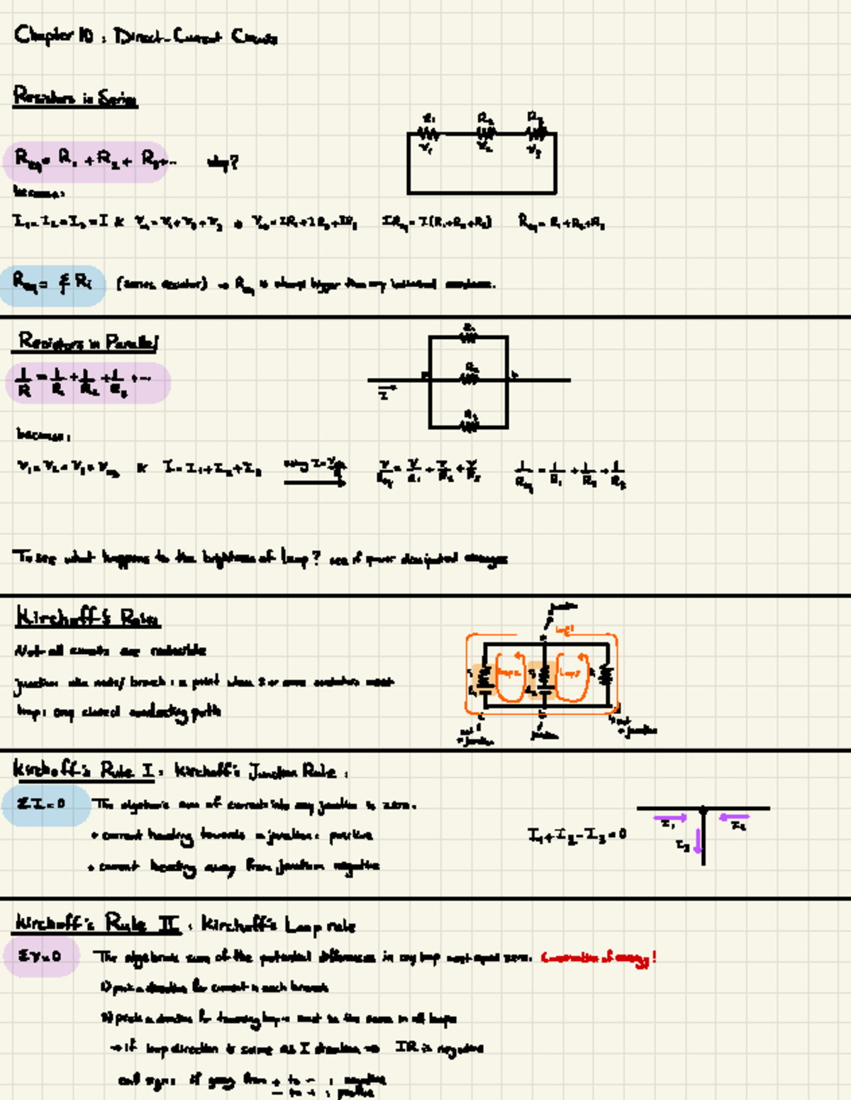 Chapter 10 Direct - Current Circuits Summary - Chapter 10:Direct ...