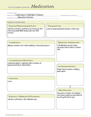 Rhogam ATI medication template ACTIVE LEARNING TEMPLATES Medication
