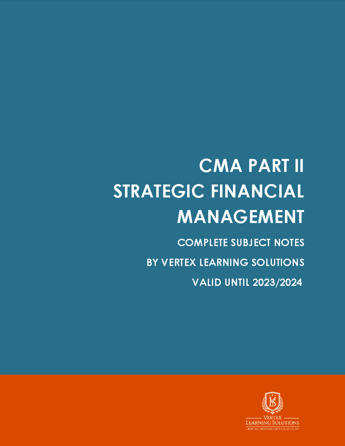 CMA Part II: Strategic Financial Management Complete Notes - Studocu