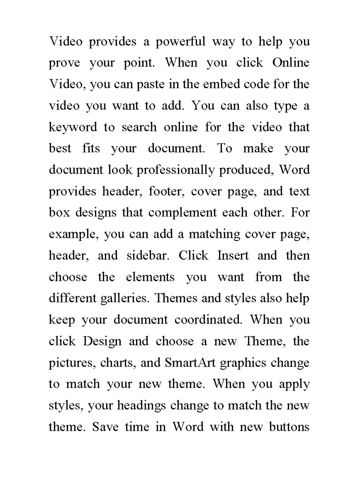 Word Document Tips: Enhancing Your Work with Video and Design - Studocu