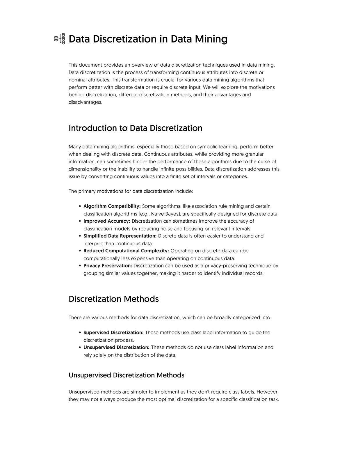 Data Discretization in Data Mining - Data discretization is the process ...