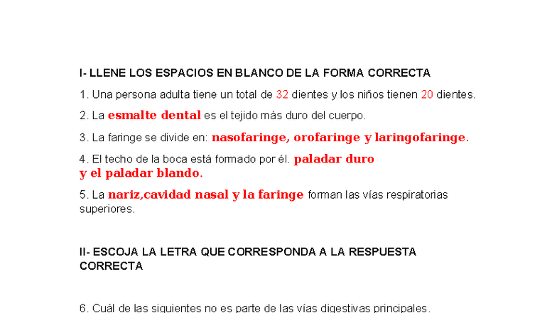 Anatomía - Resumen de Preguntas y Respuestas (L,PLPLP) - Studocu
