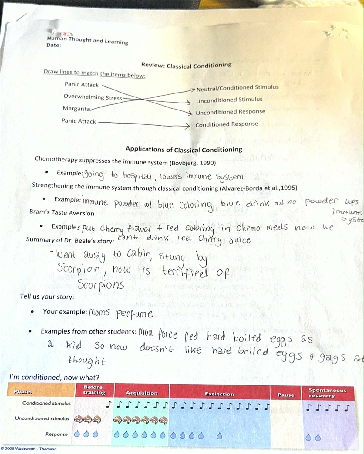 Final Exam Study Guide: Classical Conditioning in Human Learning (XYZ ...
