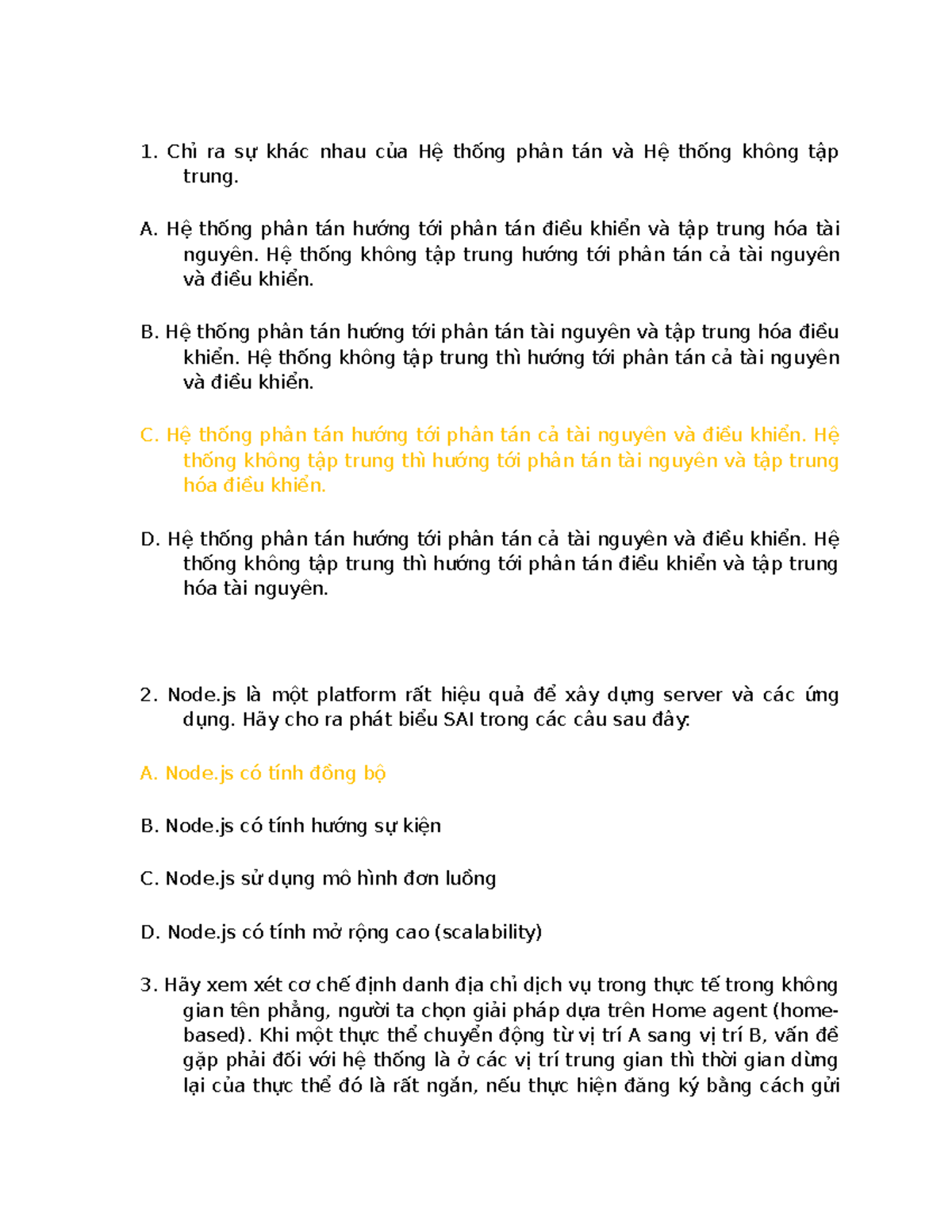 Cki 20241 - Đề thi cuối kỳ về Hệ thống phân tán và Node.js - Document Preview