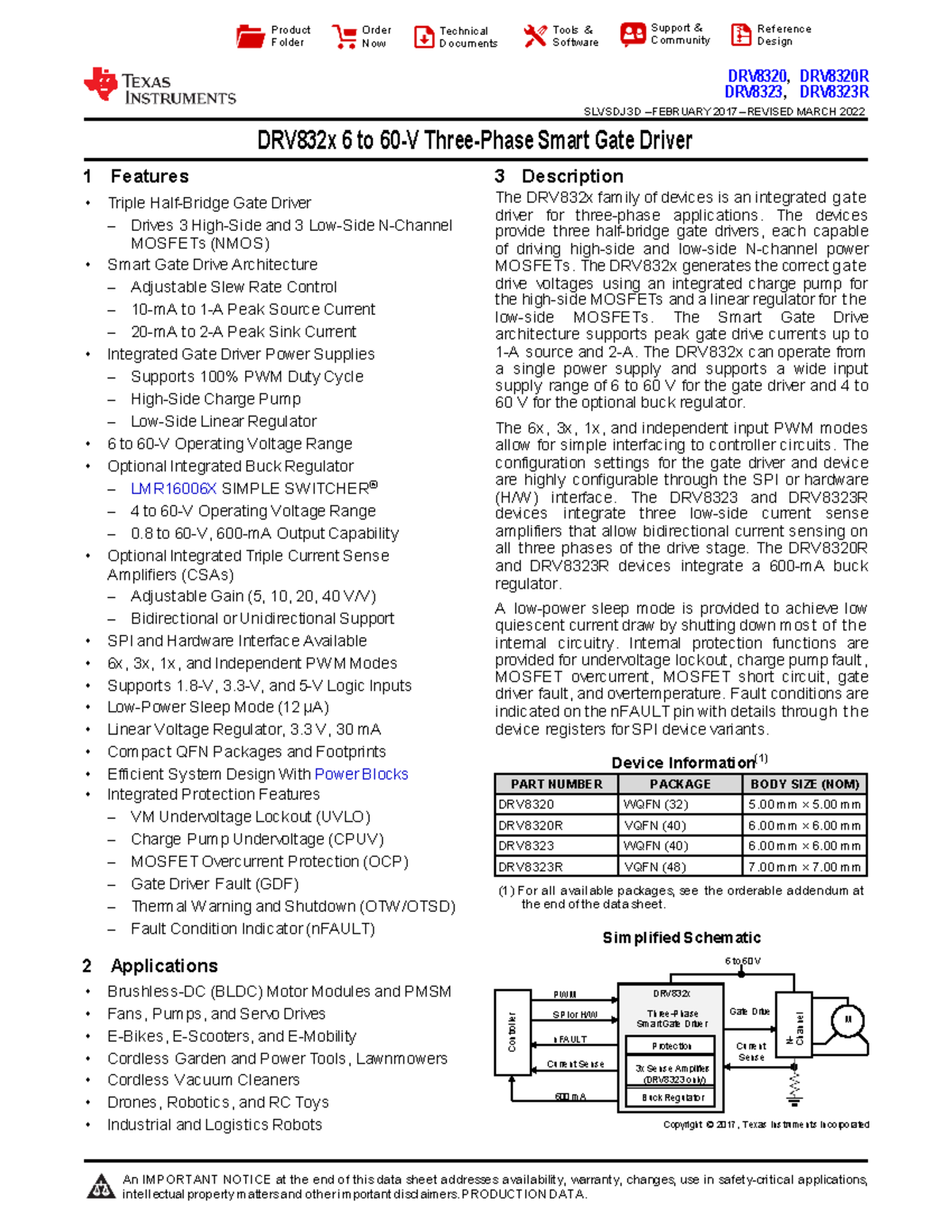DRV832x Technical Reference Guide - Smart Gate Driver Solutions - Studocu
