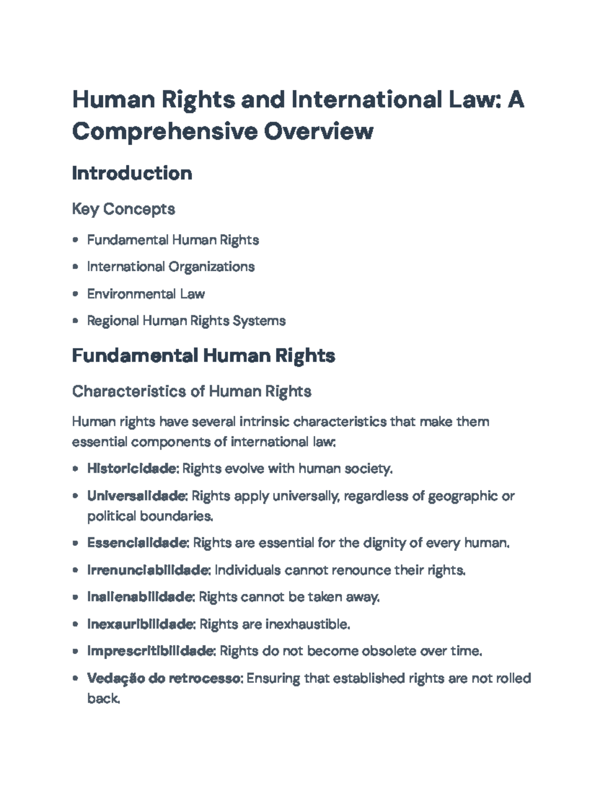 Human Rights & International Law (HRL101): Essential Overview ...