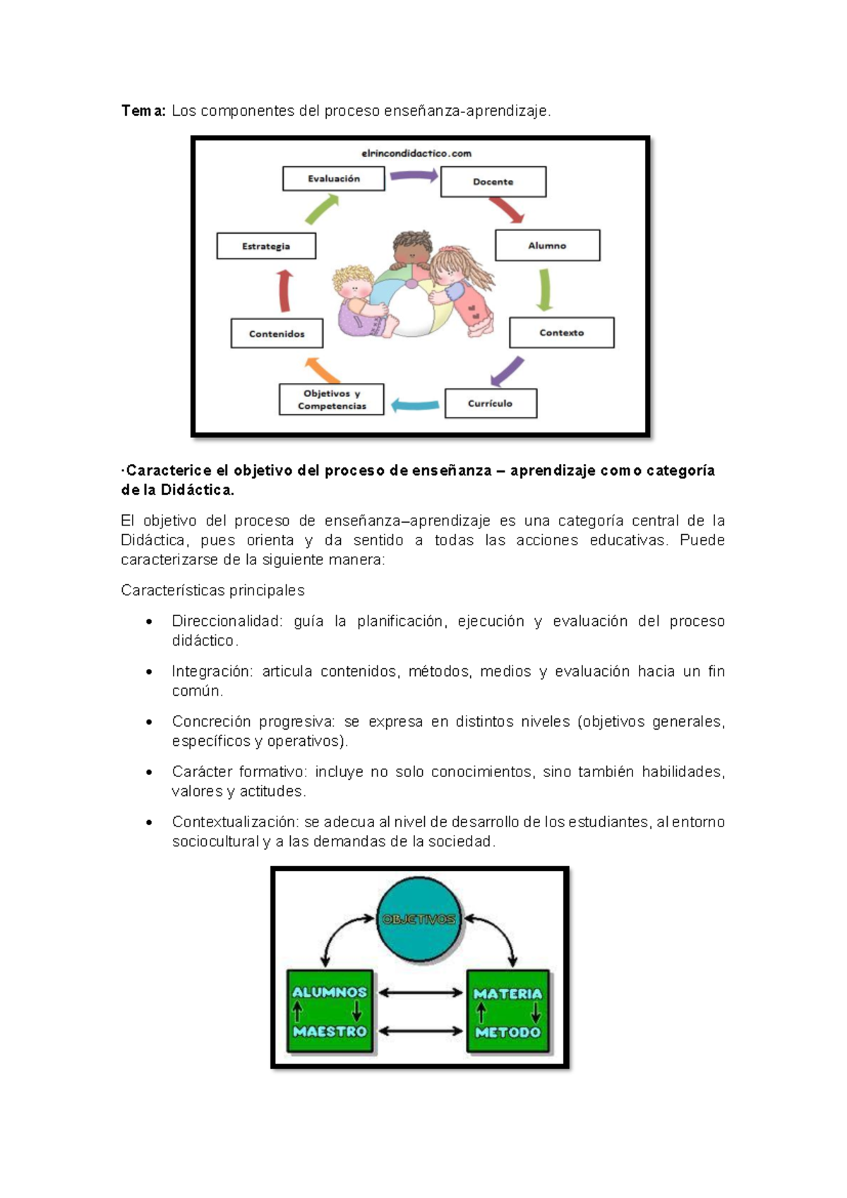 Foro 5: Componentes del Proceso de Enseñanza-Aprendizaje en Didáctica ...