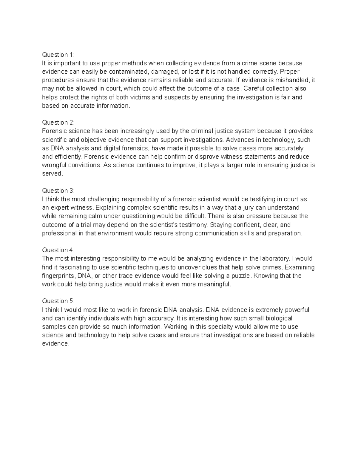 Forensics Count Day 3a - Evidence Collection & Analysis Insights - Studocu