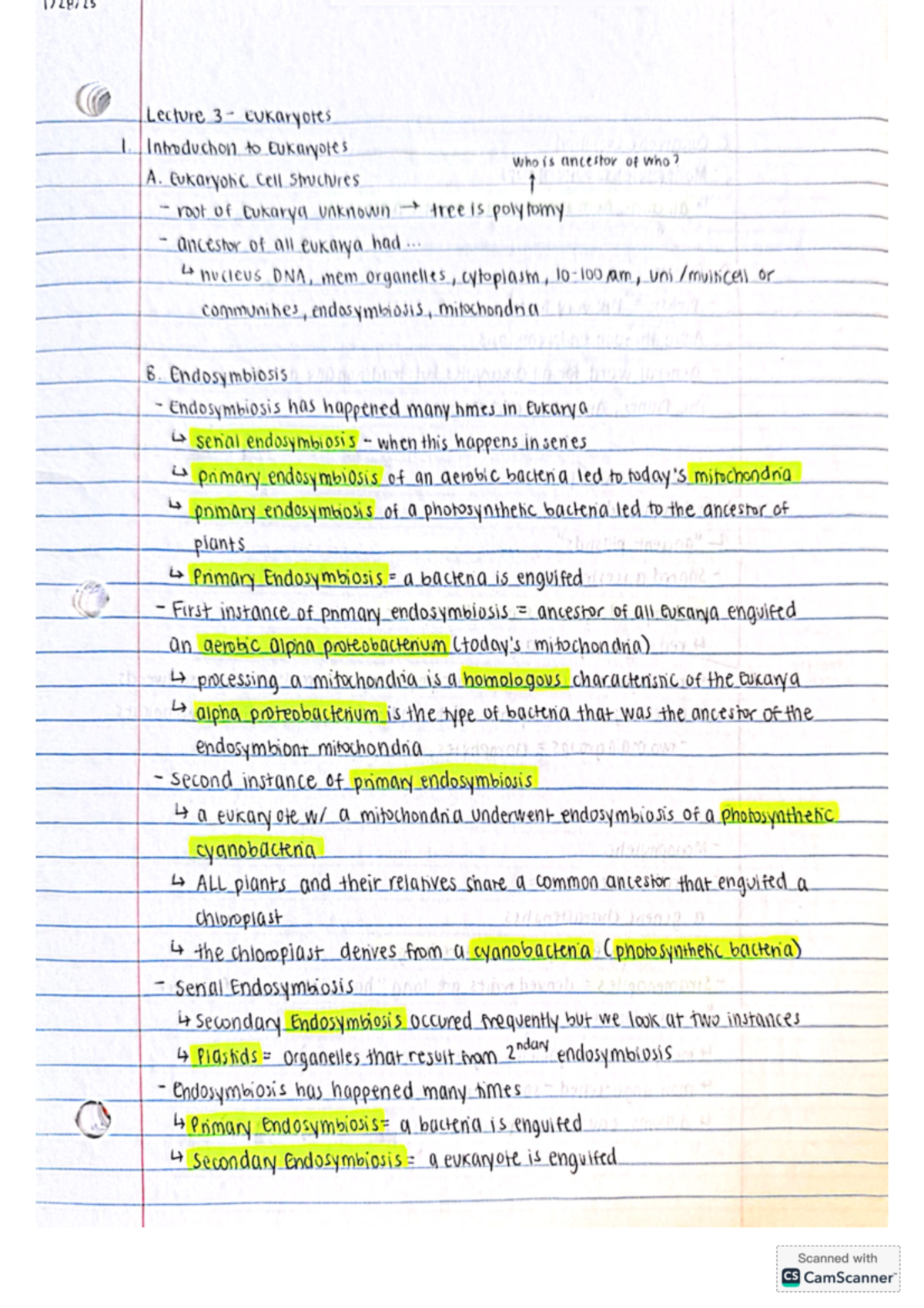 Rutgers Gen Bio 2 Lecture 3-4 - Lecture Eukaryotes I Introduction to ...