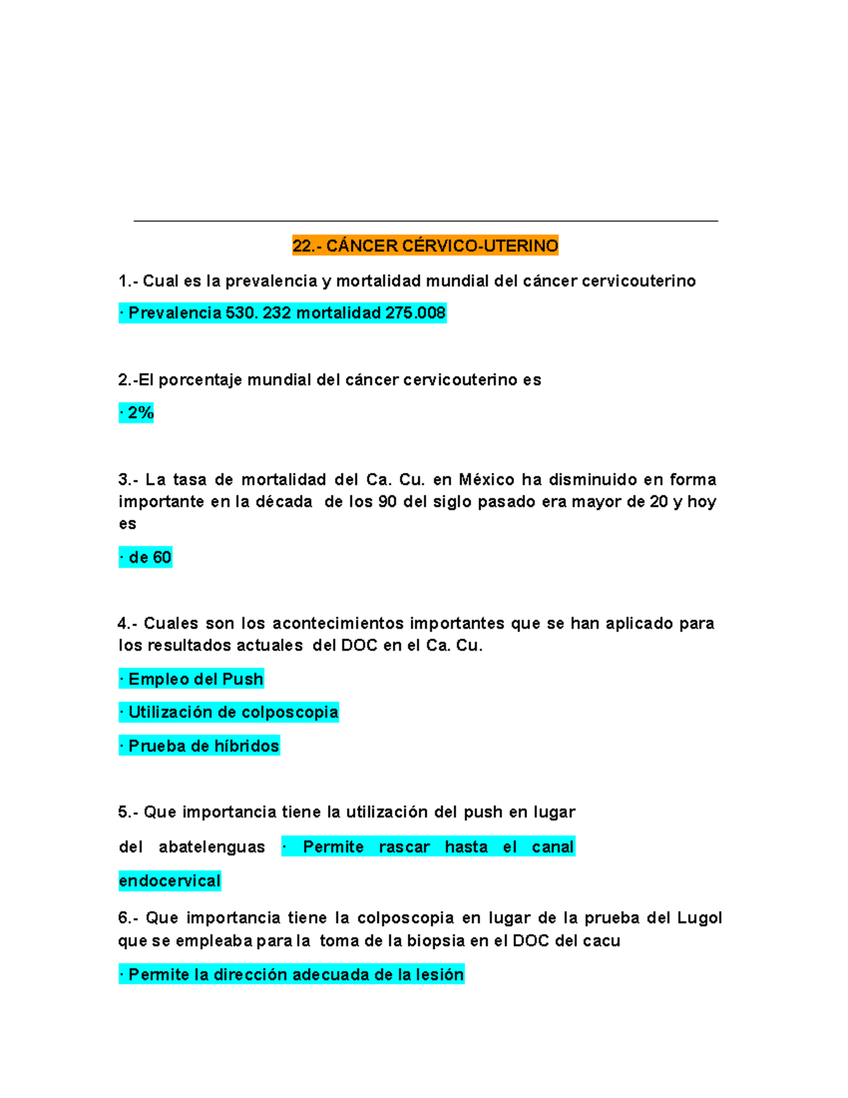 Oncología - Capítulo 2 - Preguntas Comunes sobre Cáncer y Tratamientos - Document Preview