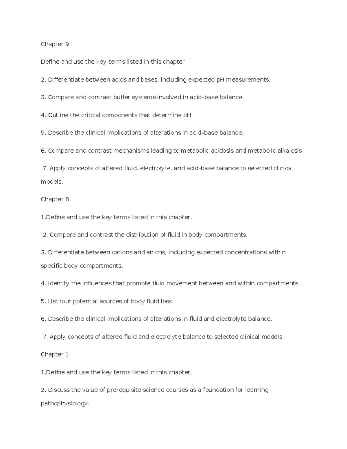 Patho 101: Exam 1 Learning Outcomes and Key Concepts - Studocu