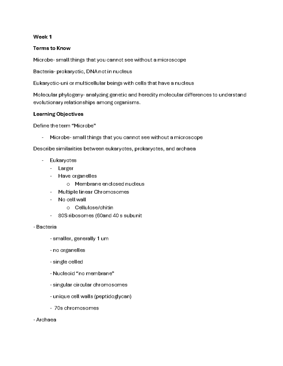 Final Exam Study Guide for Microbiology (BIOL 101): Key Concepts and ...