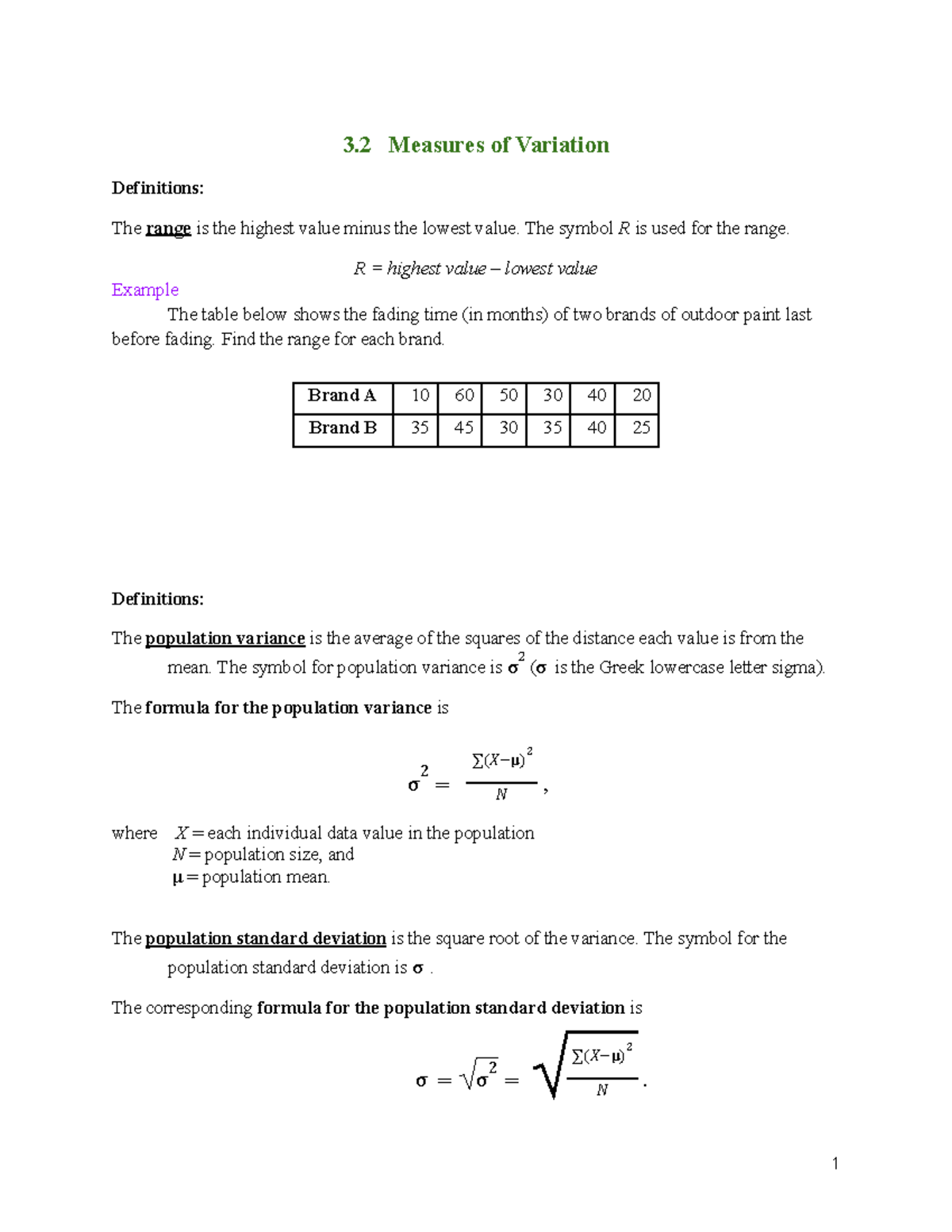 Measures of Variation: Understanding Variance and Standard Deviation ...