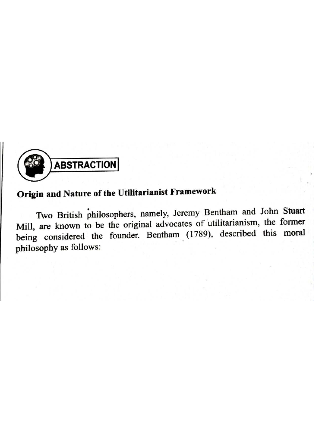 Utilitarianism: Frameworks and Principles in Ethical Philosophy - Studocu