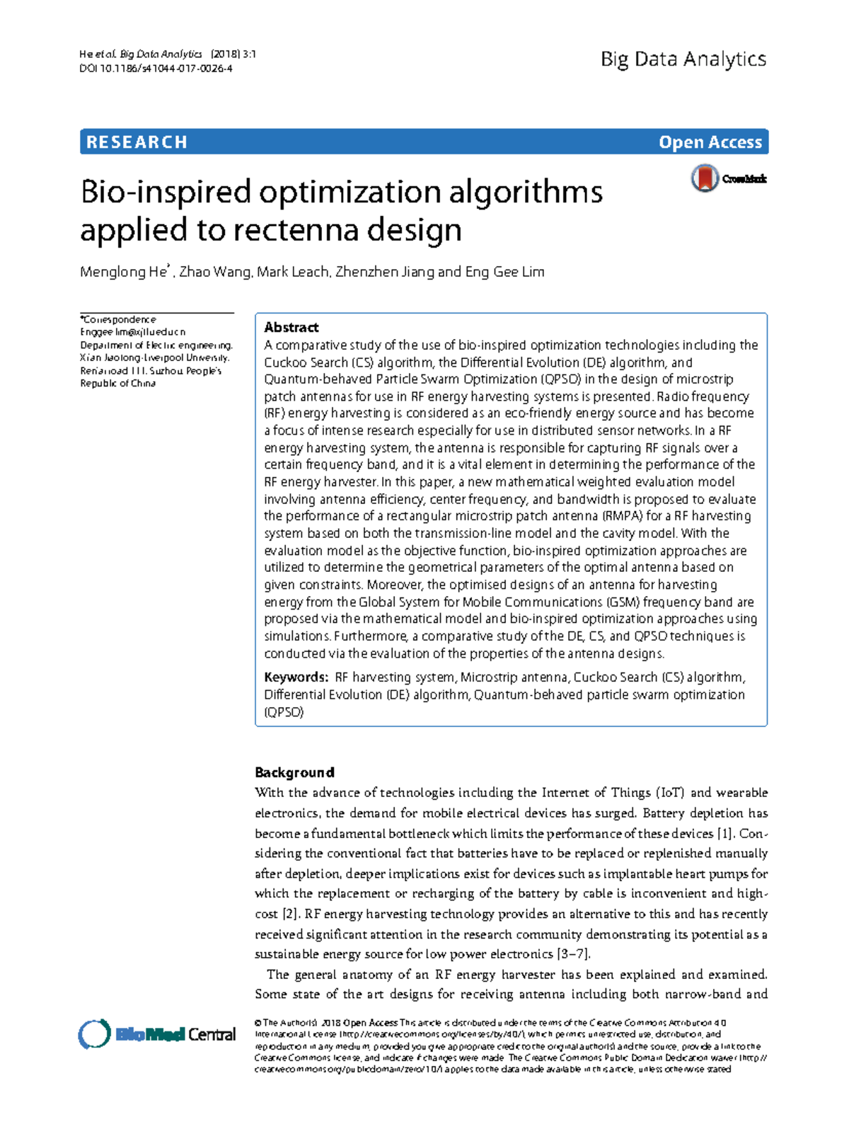 S41044 - Bio-Inspired Optimization for RMPA Design in RF Harvesting ...