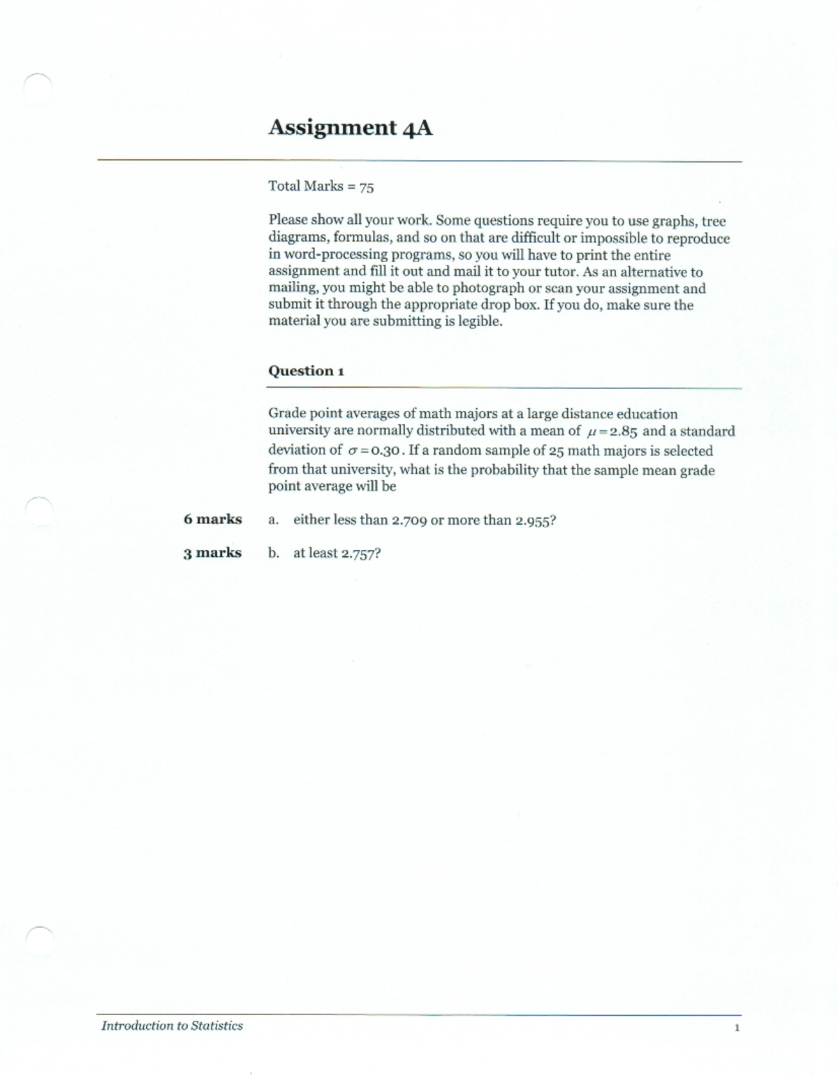 Stats 215 - Assignment 4A - Math 215 - Studocu