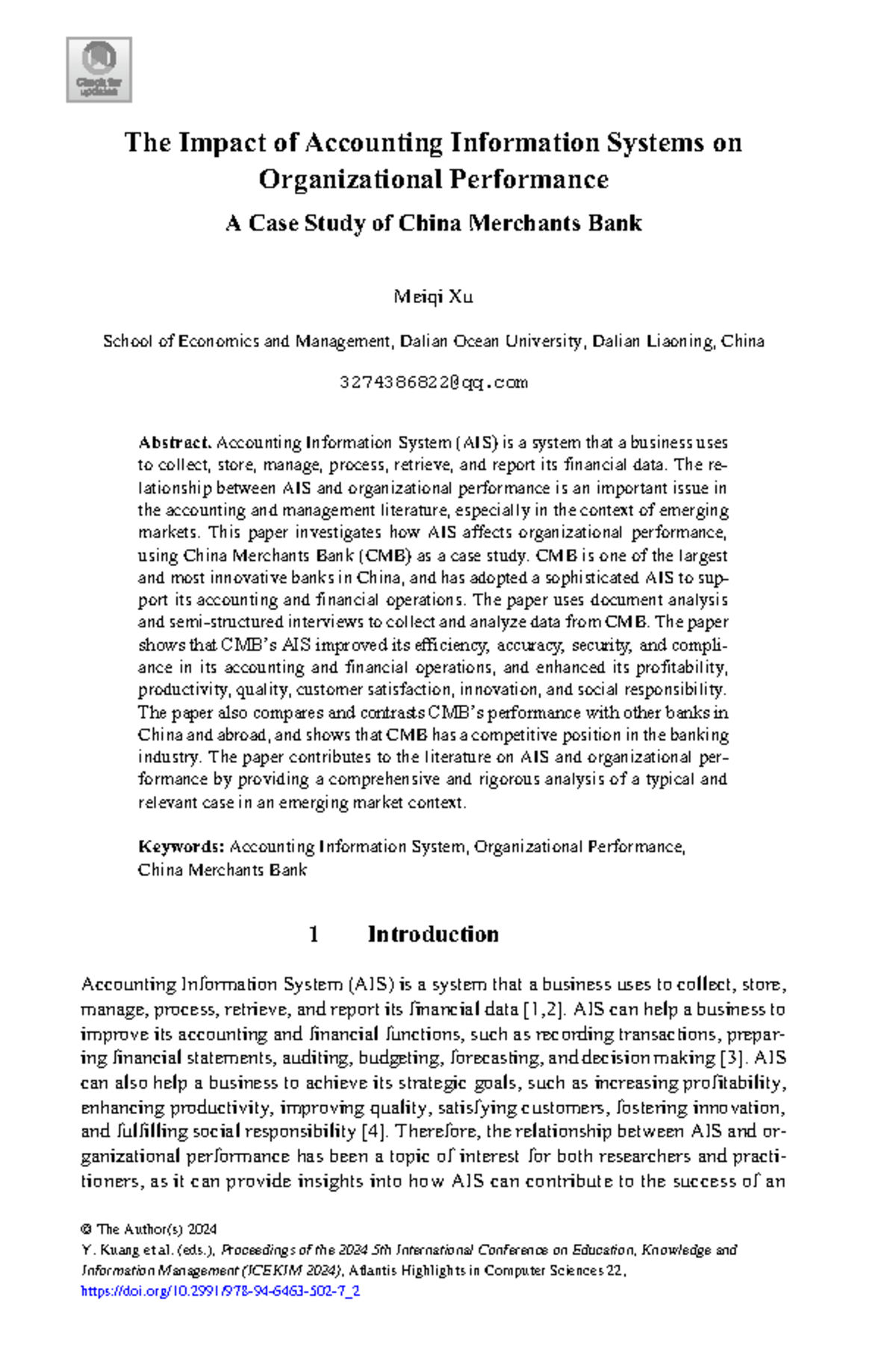 126002818 - Transfer - The Impact of Accounting Information Systems on ...