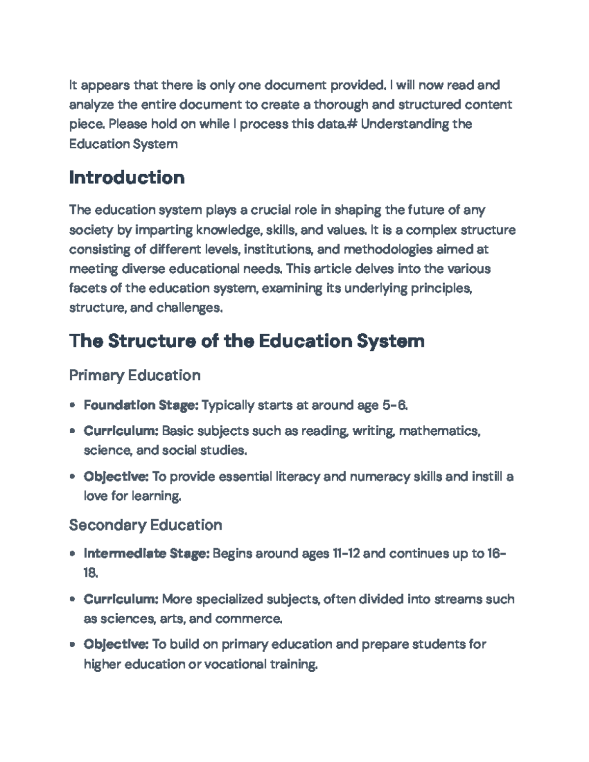 Understanding the Education System: Structure, Challenges, and Reform ...