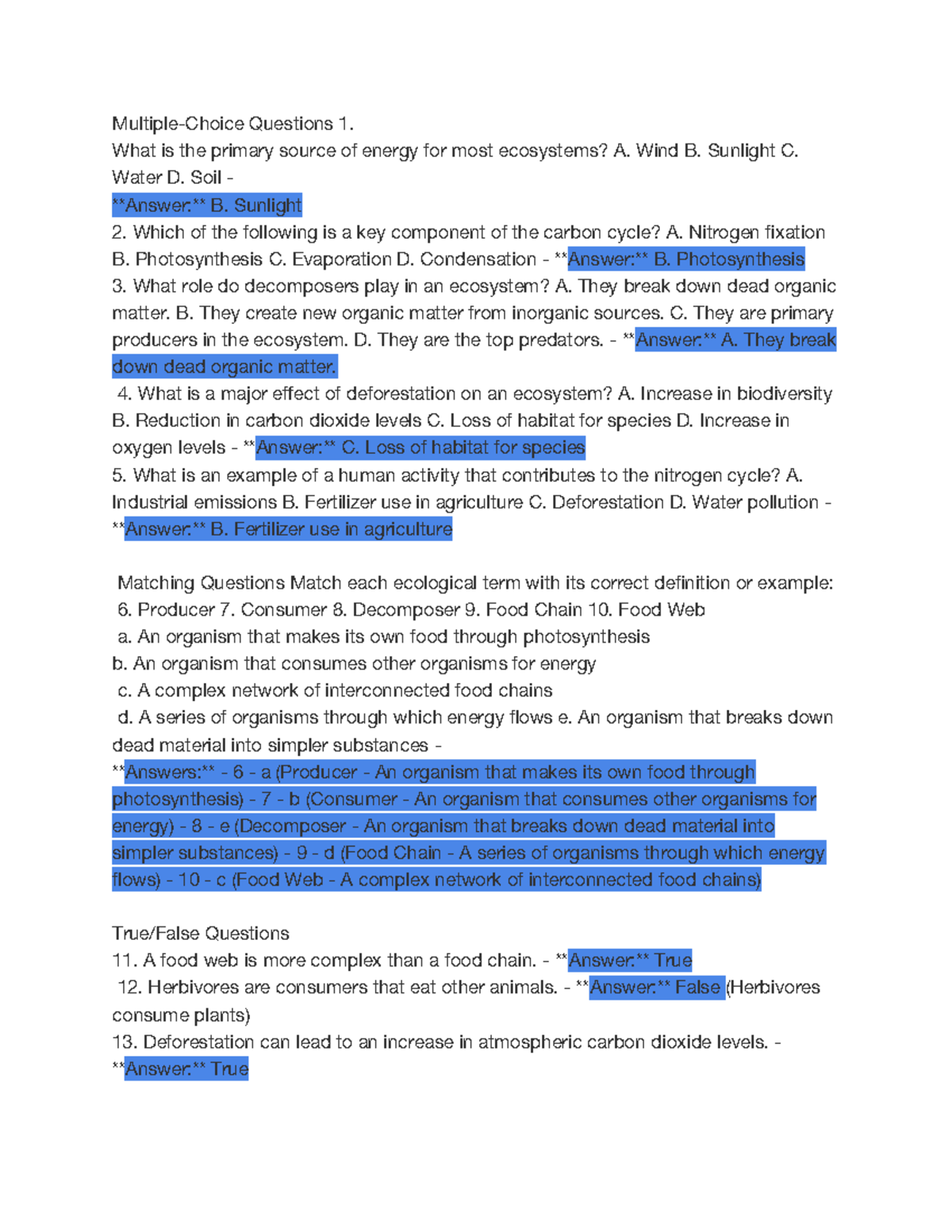Module Thirteen Lesson Two Pathway Three Activity - Multiple-Choice ...
