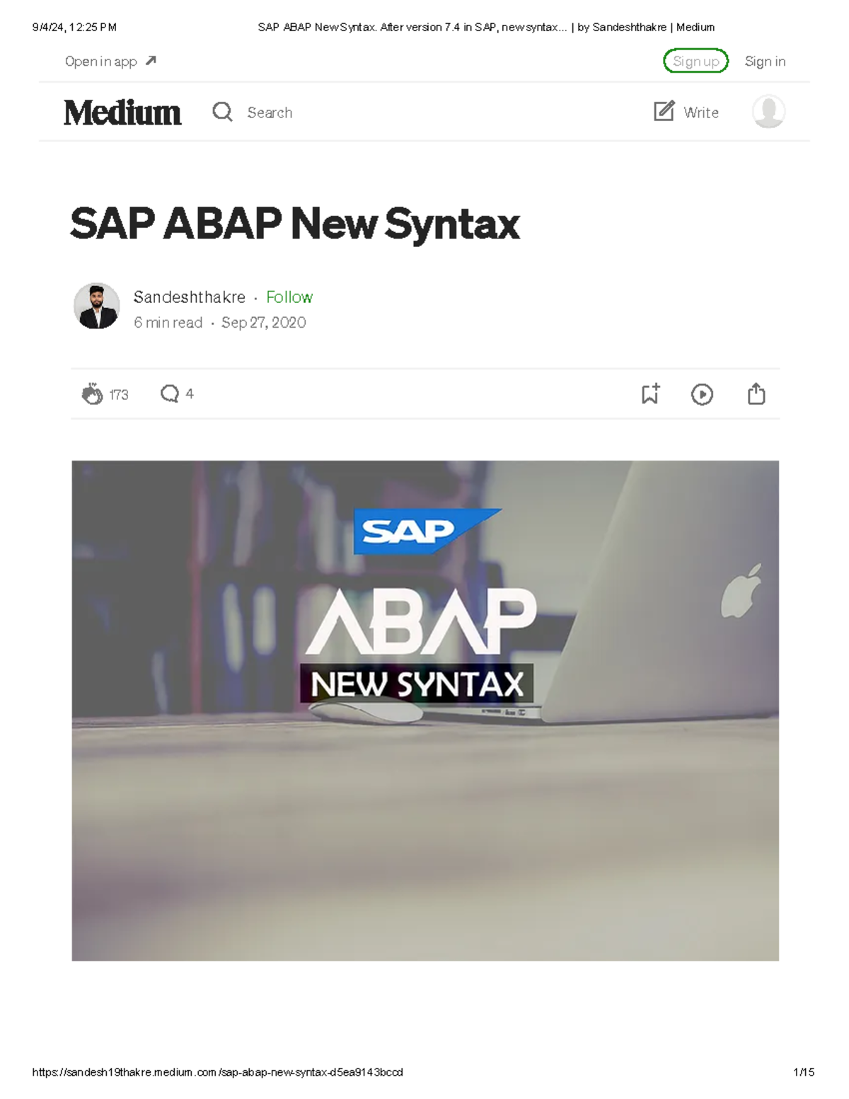 SAP ABAP New Syntax - god - SAP ABAP New Syntax Sandeshthakre · Follow ...