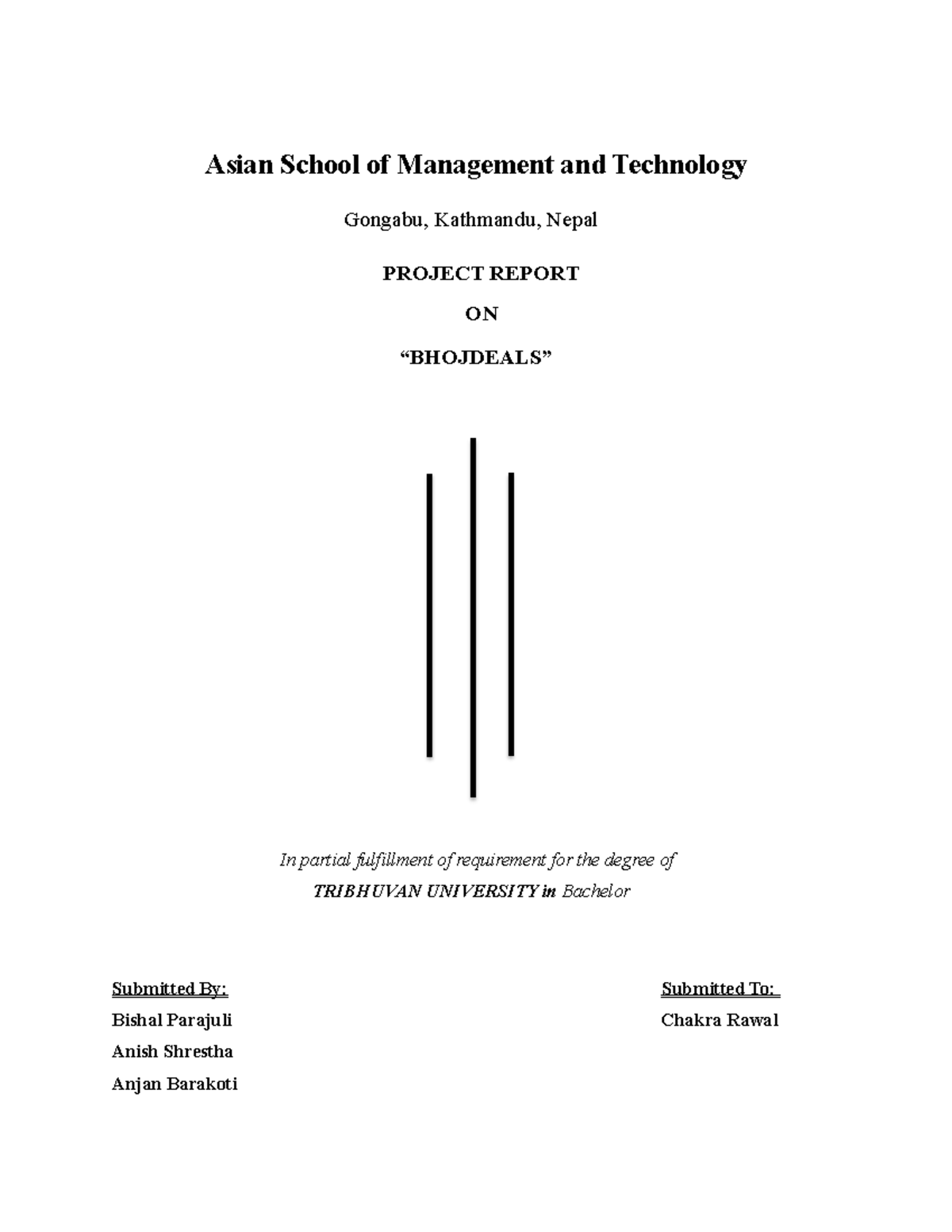 BBA 7TH Sem Project Report on BHOJDEALS E-commerce Strategies - Studocu
