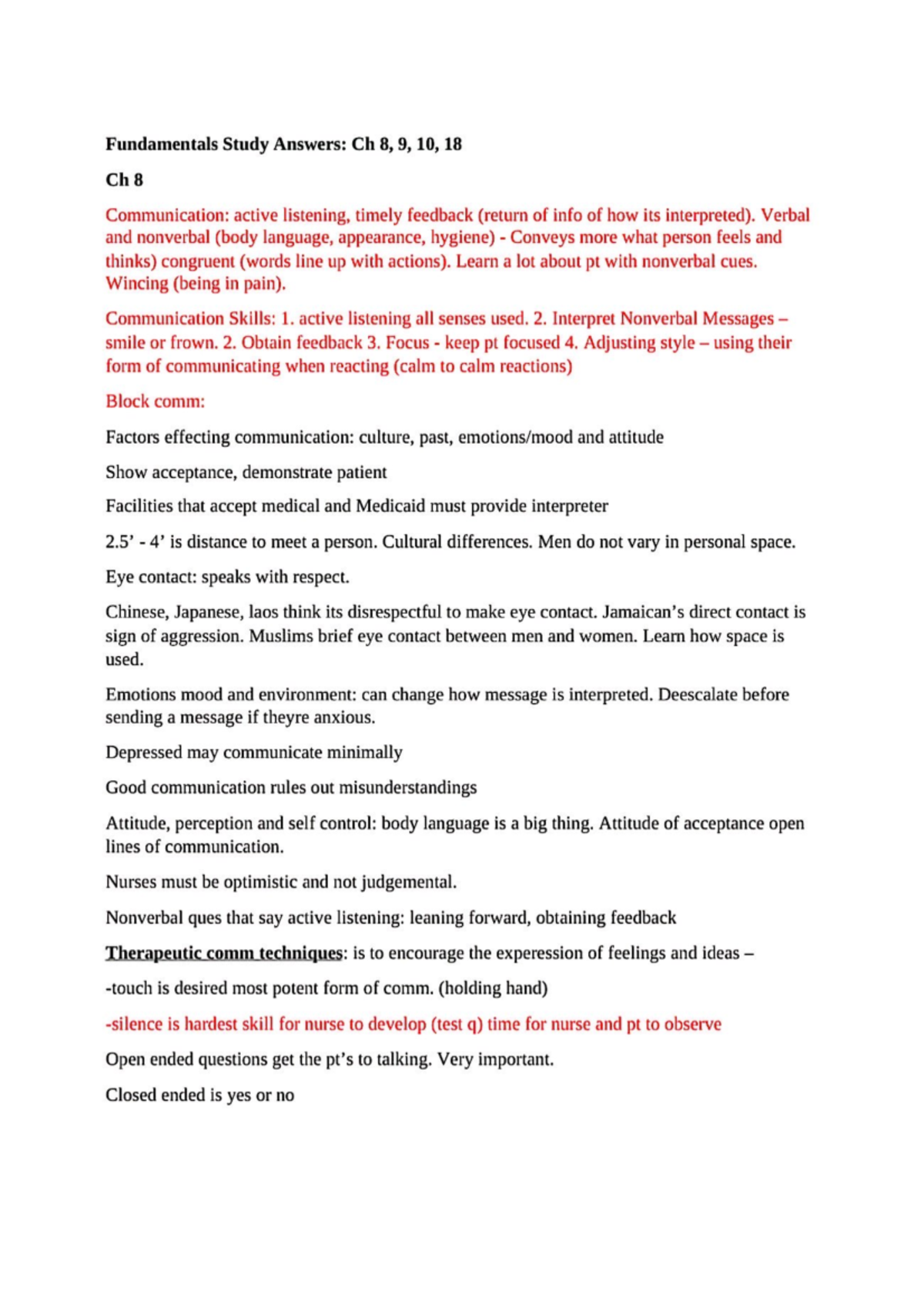 Funda 8 9 18 19 20 - Notes - Fundamentals Study Answers: Ch 8, 9, 10 ...