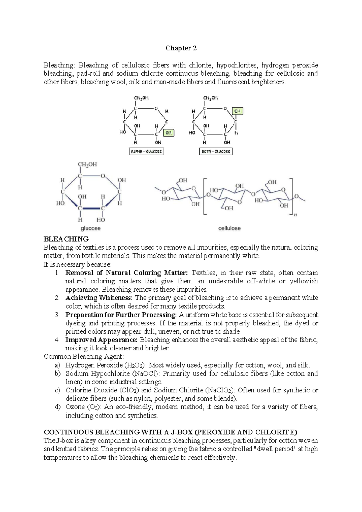 Chapter 2: Bleaching Techniques for Cellulosic and Synthetic Fibers ...