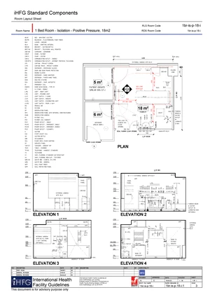 iHFG Standard Components Room Layout Sheet for 1 Bed Isolation Room ...