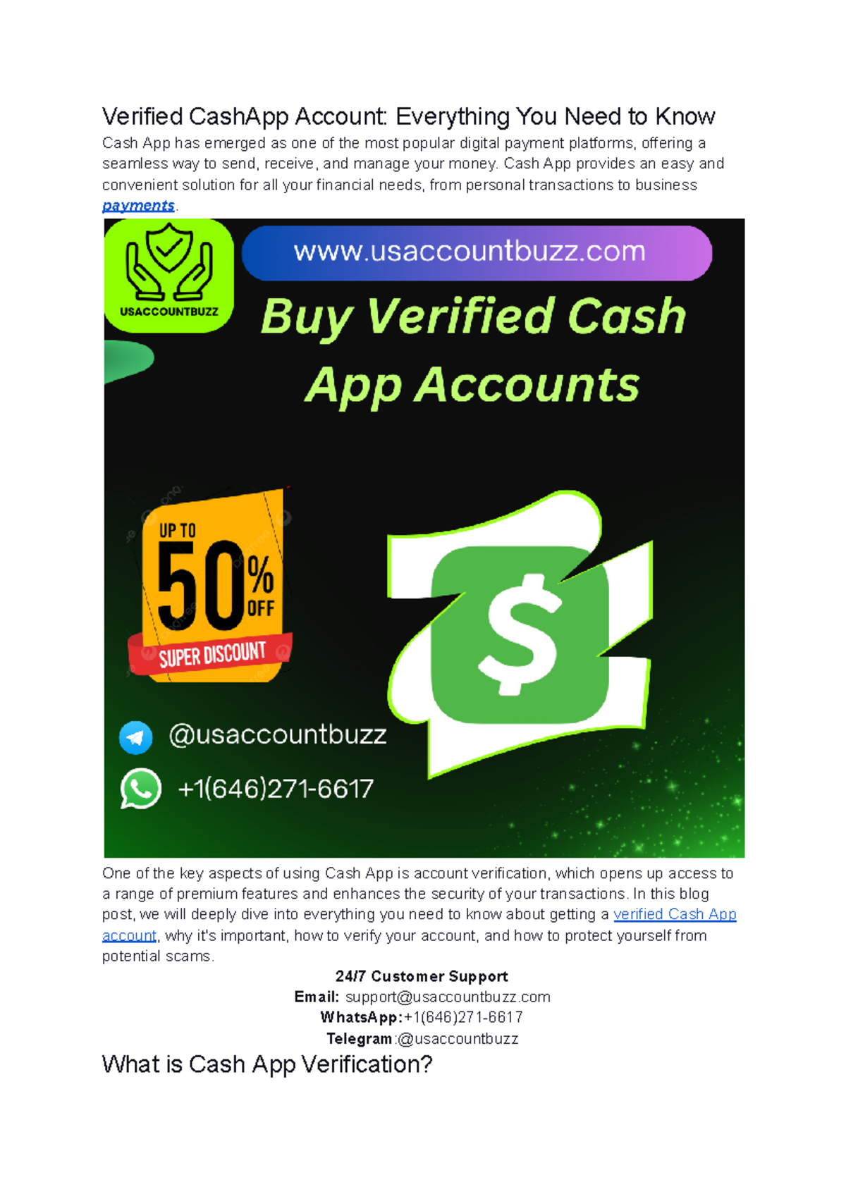Verified Cash App Account Everything You Need to Know - Cash App ...