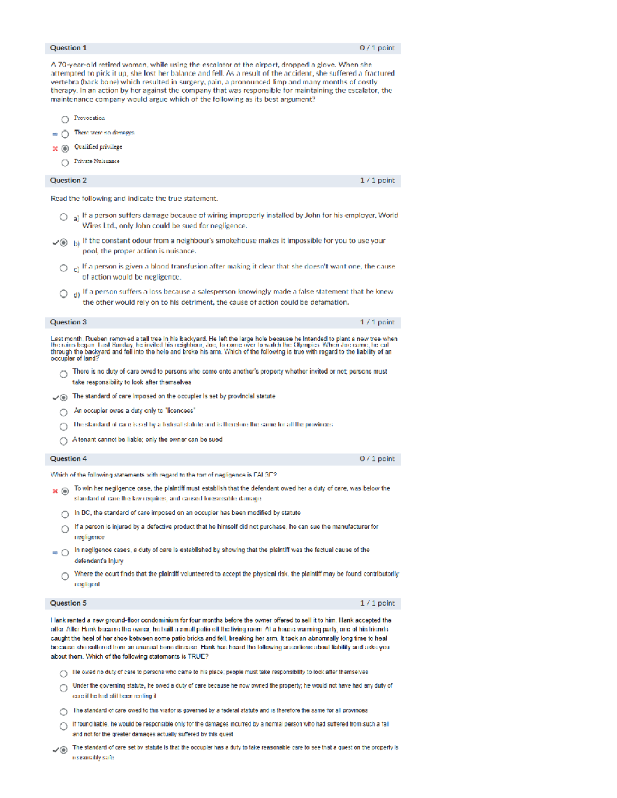 Quiz 2 - Consensus and Consideration in Tort Law - Studocu