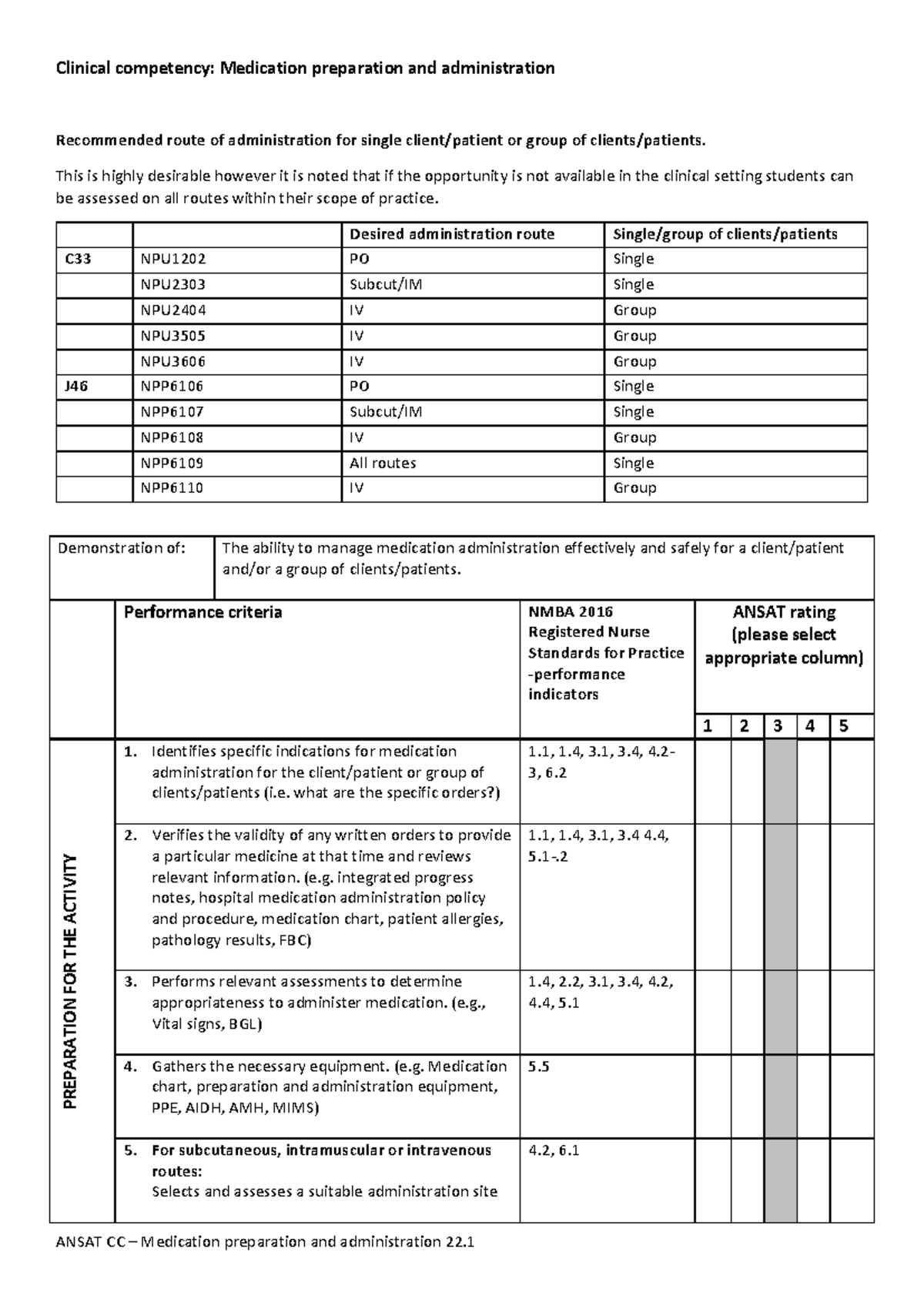 ANSAT CC - Final Exam: Medication Preparation & Administration Guide ...