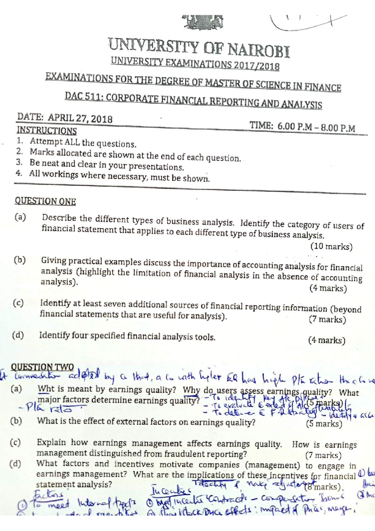 Past Exam Papers Overview and Preparation Guide - Studocu