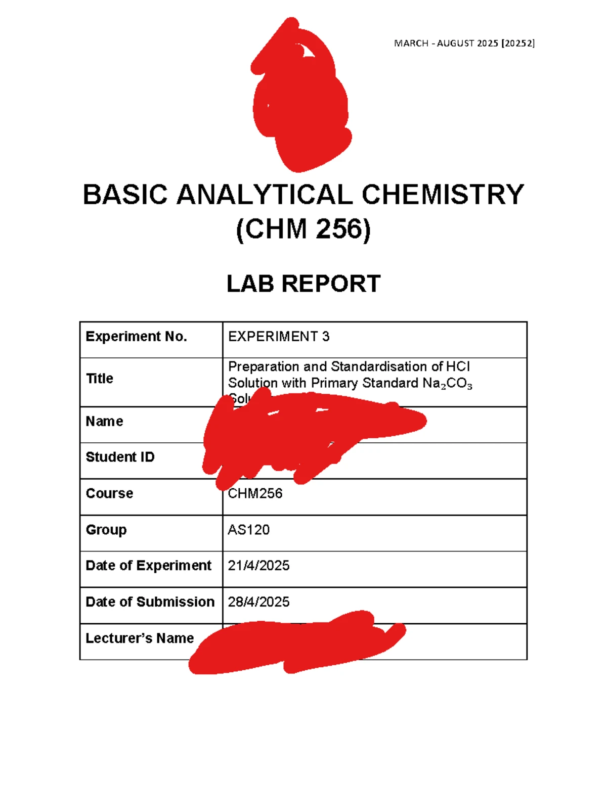 EXP 1A Lab Manual: Calibration of Volumetric Glassware Report - Studocu