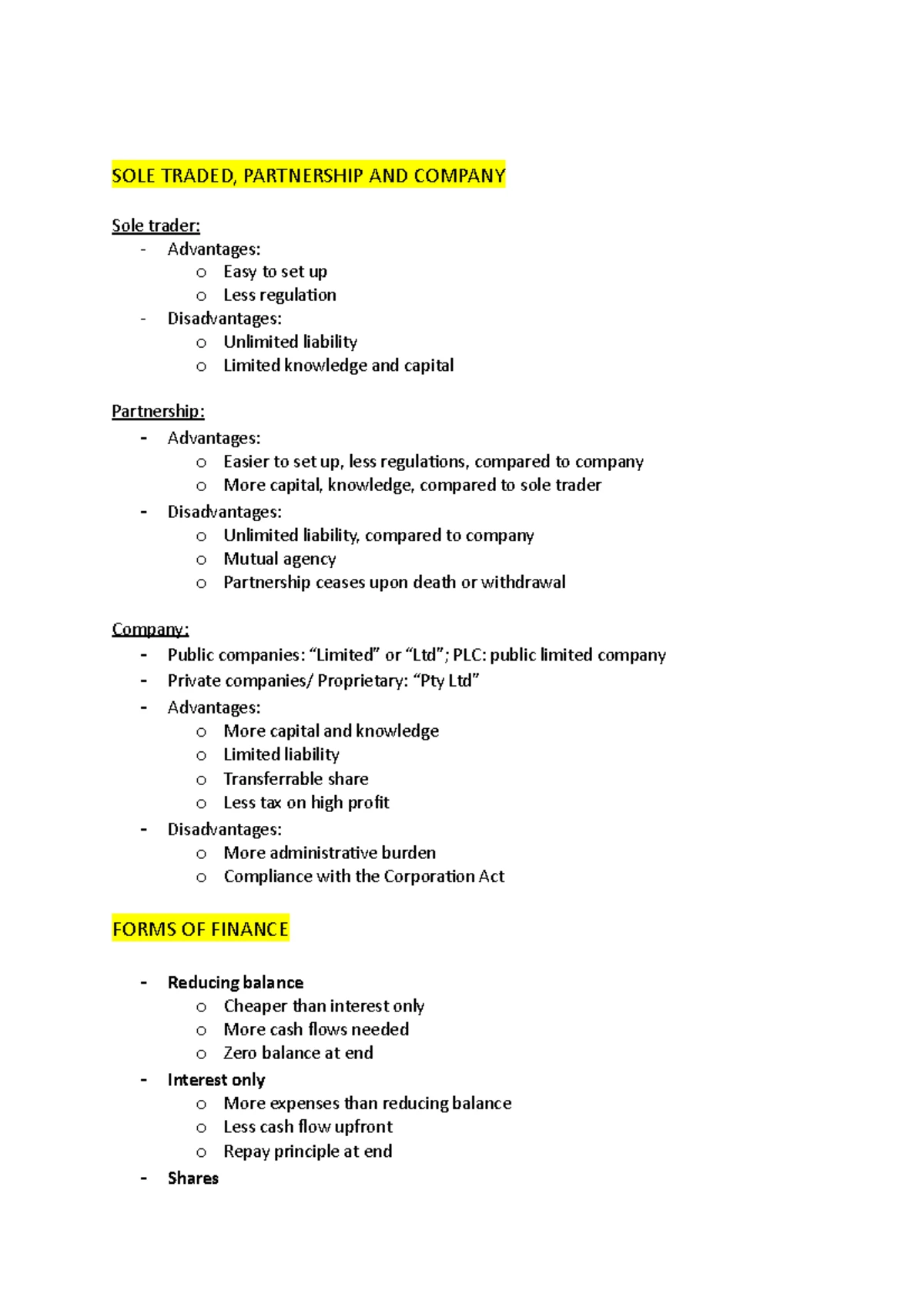 Balance Sheet & Income Statement Overview for Financial Analysis - Studocu